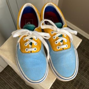 Color Block Vans Low-Tops